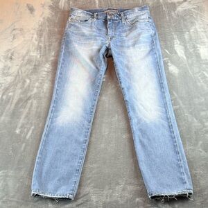 Joe's Jeans The Brixton Men's Jeans Size 32 Straight Leg Distressed Hems‎